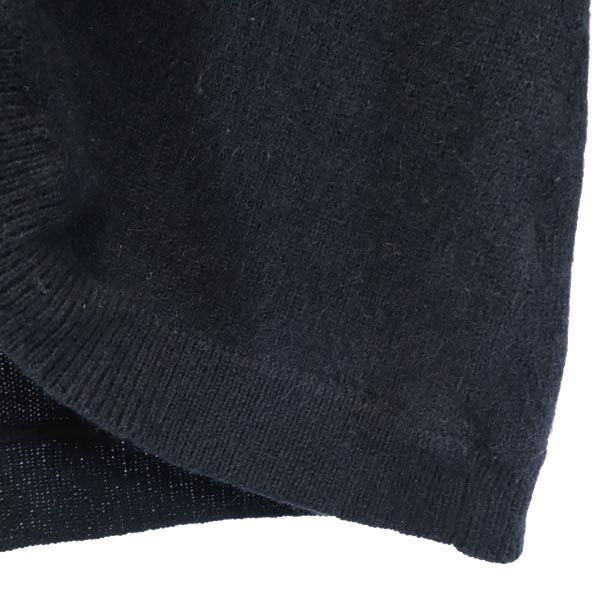 MARC BY MARC JACOBS マークバイマークジェイコブス ウールブレンド 7分袖 ニット カーディガン S ブラック系 ボレロ リボン レディース