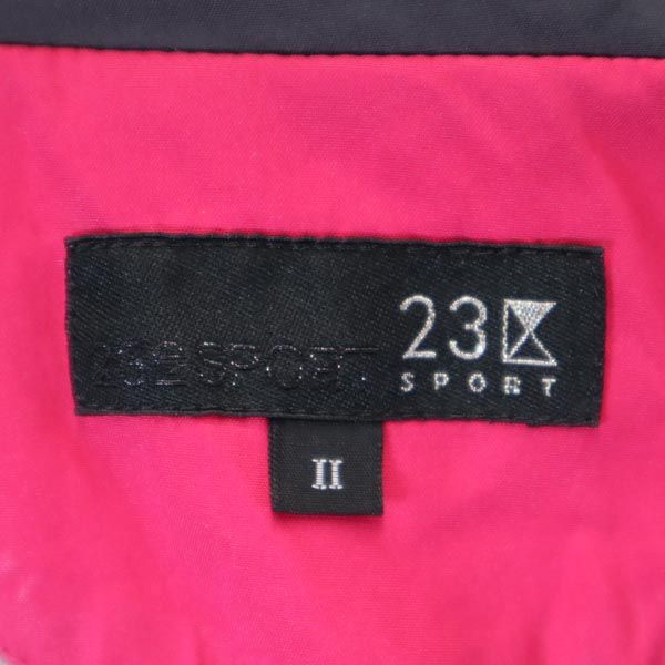 23区SPORT ロゴ ゴルフ ジャケット 2 ピンク系 ニジュウサンクスポーツ 裏トリコット レディース