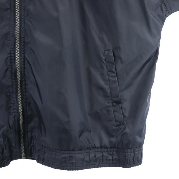 adidas アディダス 90s オールド ロゴ刺繍 ナイロンジャケット XL ブラック メンズ