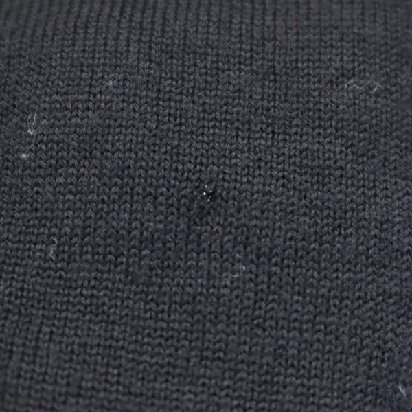 LANCEL ランセル ロゴ刺繍 長袖 タートルネック ニット M 黒 セーター メンズ