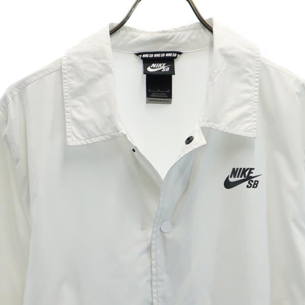 NIKE ナイキ ロゴプリント スイングトップ M 白 ジャケット 裏メッシュ メンズ