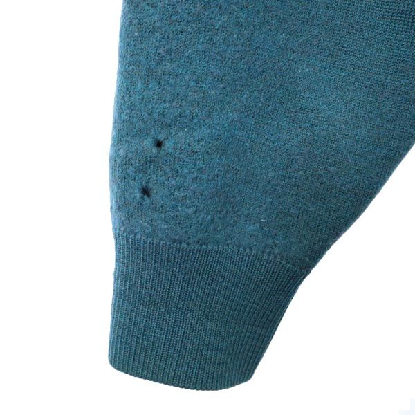 YVES SAINT LAURENT イヴサンローラン ウール 長袖 ニット M グリーン系 セーター メンズ