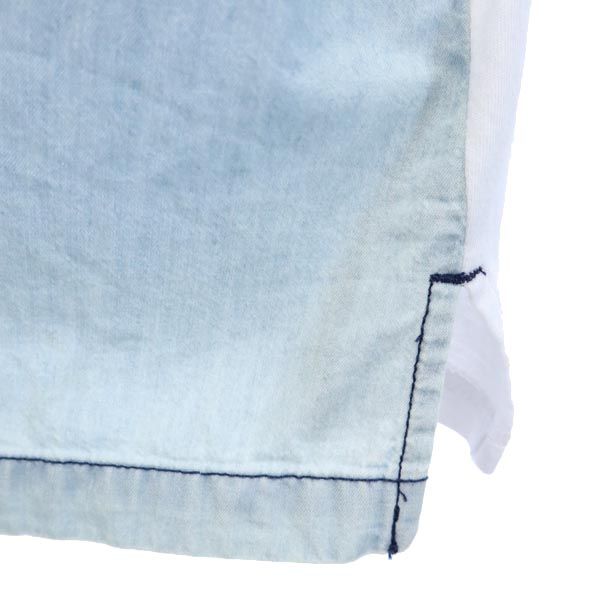 DIESEL ディーゼル 長袖 袖レイヤード シャツ S ブルー系 レディース