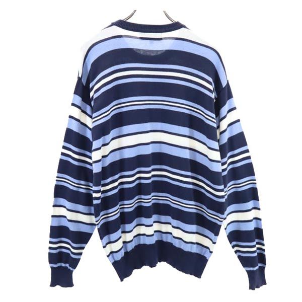 Brooks Brothers ブルックスブラザーズ ボーダー 長袖 セーター L ブルー系 ニット メンズ