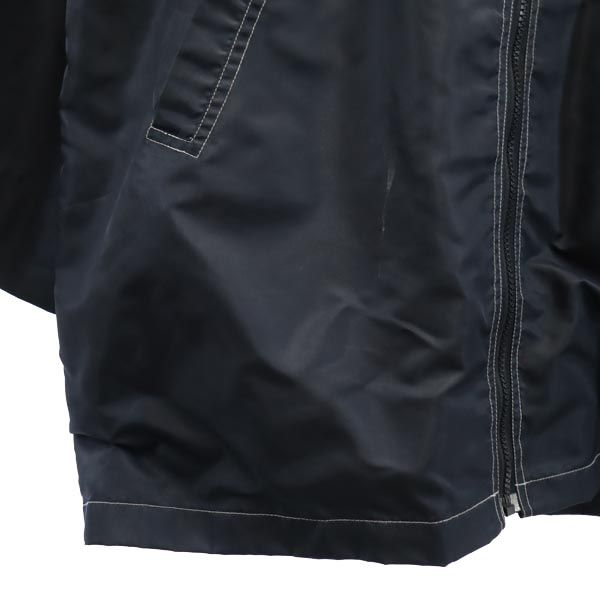 Pierre Cardin ピエールカルダン バック ロゴ 刺繍 コーチジャケット L 黒系 メンズ