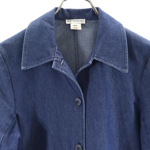 eric stewart 90s USA製 オールド デニム ステンカラーコート XS レディース