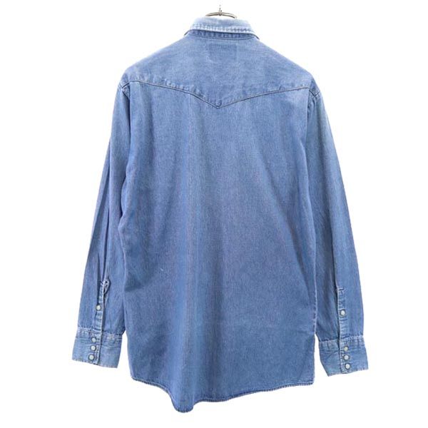 サドルキングウェスタン 長袖 デニム ウエスタンシャツ SADDLE KING WESTERN メンズ