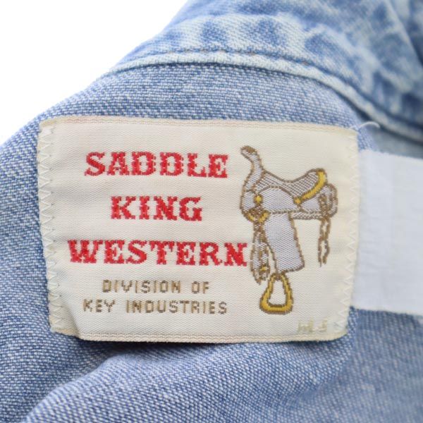 サドルキングウェスタン 長袖 デニム ウエスタンシャツ SADDLE KING WESTERN メンズ