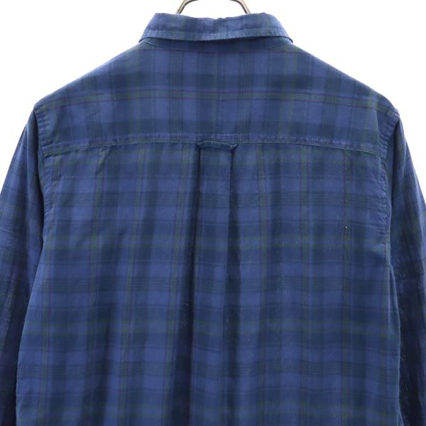 M2SQUARED エムツースクエアード チェック 長袖 シャツ M ネイビー系 メンズ