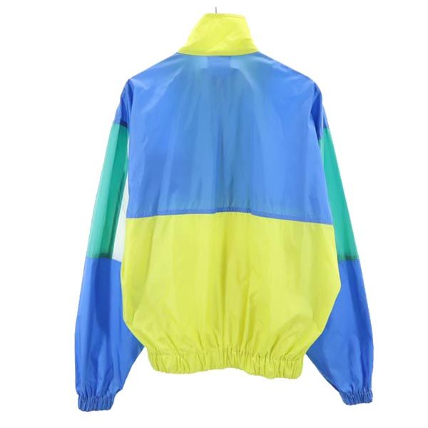 HELLY HANSEN ヘリーハンセン 80s ヴィンテージ 長袖 ナイロンジャケット M 青×黄×緑 メンズ