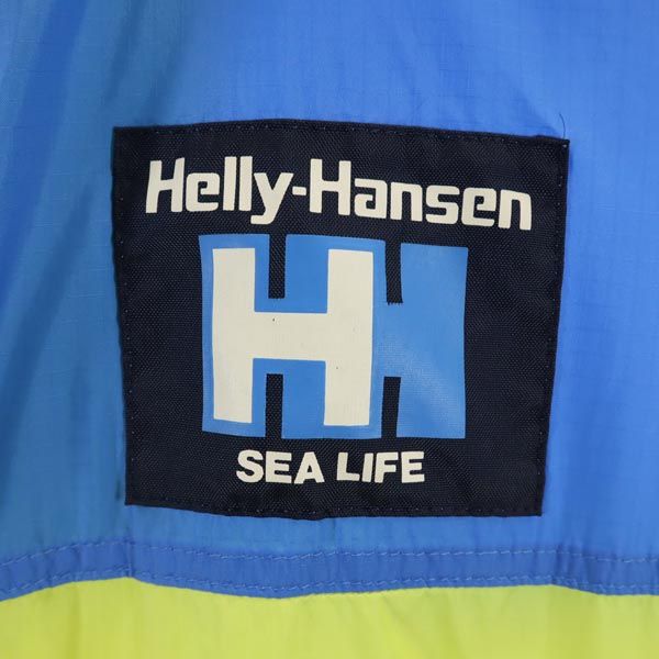 HELLY HANSEN ヘリーハンセン 80s ヴィンテージ 長袖 ナイロンジャケット M 青×黄×緑 メンズ