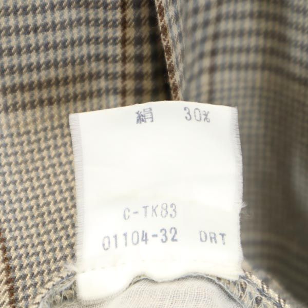 Burberrys バーバリーズ 90s ヴィンテージ ウールブレンド グレンチェック 長袖 シャツ L グレー系 メンズ
