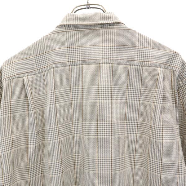 Burberrys バーバリーズ 90s ヴィンテージ ウールブレンド グレンチェック 長袖 シャツ L グレー系 メンズ