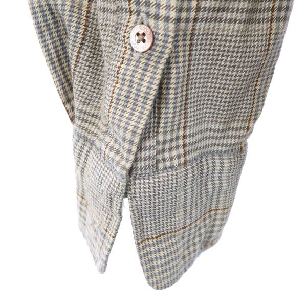 Burberrys バーバリーズ 90s ヴィンテージ ウールブレンド グレンチェック 長袖 シャツ L グレー系 メンズ