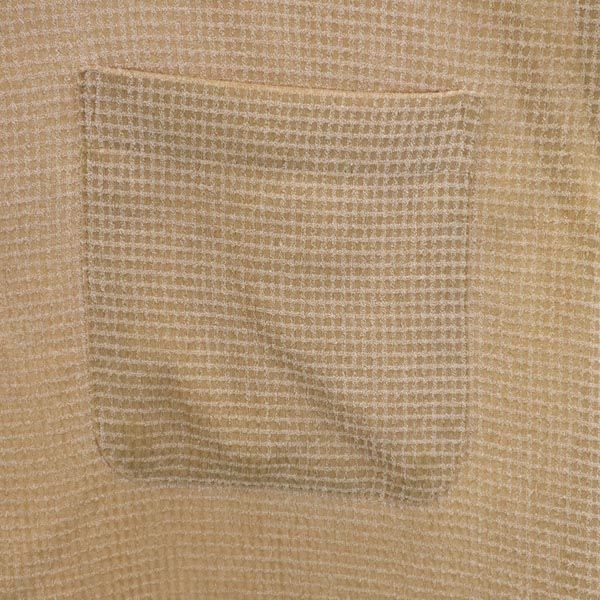 LANCEL ランセル チェック 長袖 シャツ L ブラウン系 メンズ