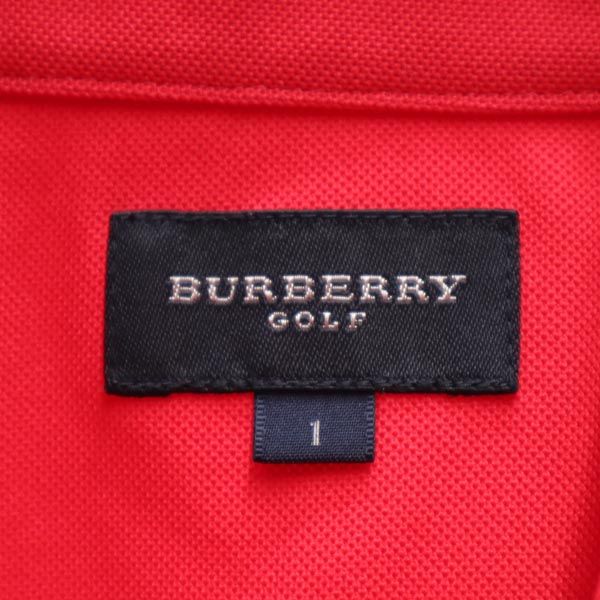 バーバリー 日本製 三陽商会 半袖 ポロシャツ 1 ピンク BURBERRY 鹿の子 レディース