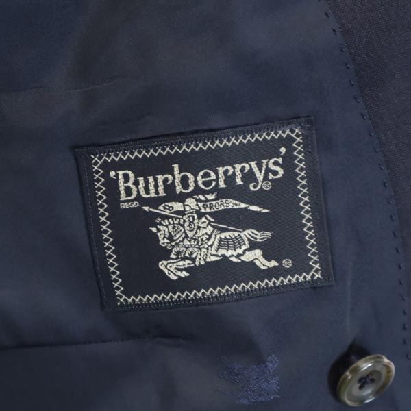 Burberrys バーバリーズ 90s モヘアブレンド ウール 長袖 テーラードジャケット 96-92-165BE4 濃紺 メンズ
