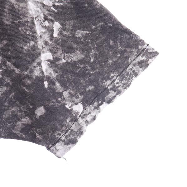 Hanes ヘインズ 80s ヴィンテージ USA製 総柄 バックプリント 半袖 Tシャツ M グレー系 メンズ