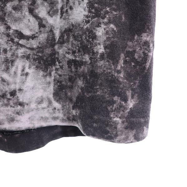 Hanes ヘインズ 80s ヴィンテージ USA製 総柄 バックプリント 半袖 Tシャツ M グレー系 メンズ