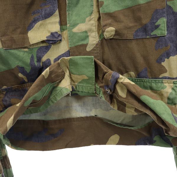 US ARMY アメリカ軍 80s BDU ウッドランドカモ カモフラ 長袖 ミリタリージャケット S カーキ系 メンズ