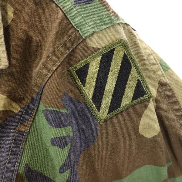US ARMY アメリカ軍 80s BDU ウッドランドカモ カモフラ 長袖 ミリタリージャケット S カーキ系 メンズ