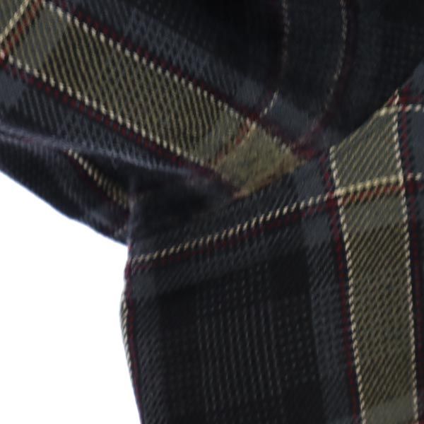 Pierre Cardin ピエールカルダン カシミヤブレンド ウール チェック柄 長袖 シャツ L メンズ