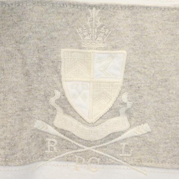 Polo by Ralph Lauren ポロバイラルフローレン ボーダー柄 半袖 ポロシャツ S ホワイト×グレー 23区 メンズ