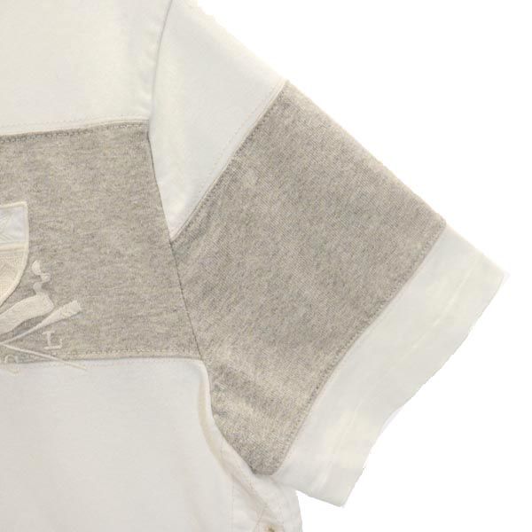 Polo by Ralph Lauren ポロバイラルフローレン ボーダー柄 半袖 ポロシャツ S ホワイト×グレー 23区 メンズ