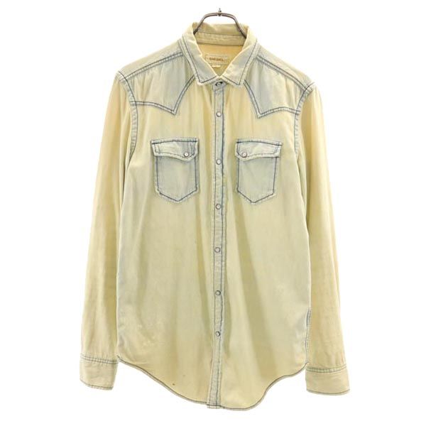 DIESEL ディーゼル 長袖 デニム ウエスタンシャツ M メンズ