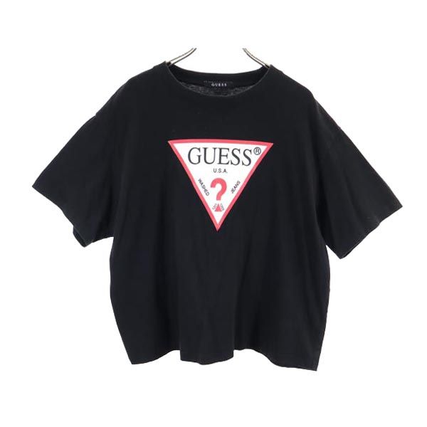 Guess ゲス ロゴプリント 半袖 Tシャツ XXS 黒 メンズ