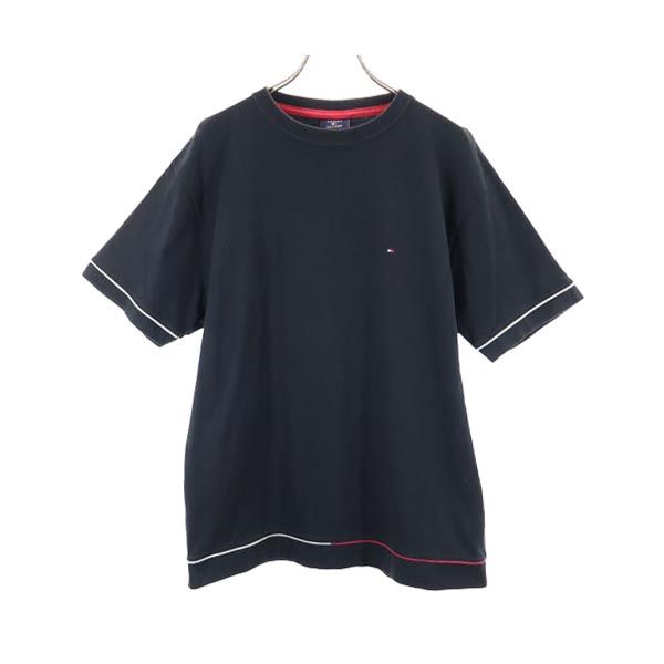 TOMMY HILFIGER トミーヒルフィガー 日本製 半袖 Tシャツ S 黒 メンズ