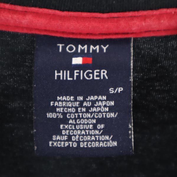 TOMMY HILFIGER トミーヒルフィガー 日本製 半袖 Tシャツ S 黒 メンズ