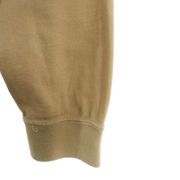 LANCEL ランセル 日本製 長袖 ポロシャツ M ベージュ メンズ