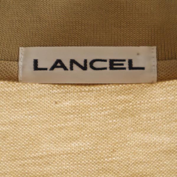 LANCEL ランセル 日本製 長袖 ポロシャツ M ベージュ メンズ