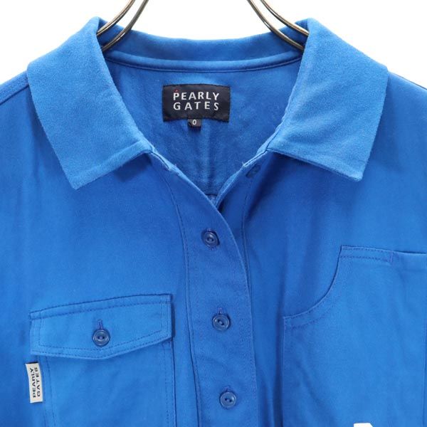 PEARLY GATES パーリーゲイツ ゴルフ 半袖 シャツ 0 ブルー系 レディース