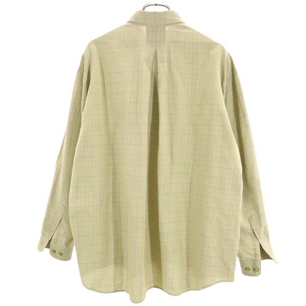 ダンヒル チェック柄 長袖 シャツ M カーキ系 Dunhill メンズ