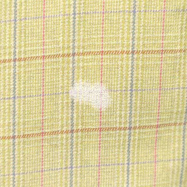 Dunhill ダンヒル チェック柄 長袖 シャツ M カーキ系 メンズ