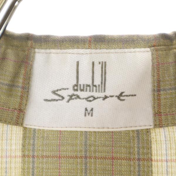 Dunhill ダンヒル チェック柄 長袖 シャツ M カーキ系 メンズ