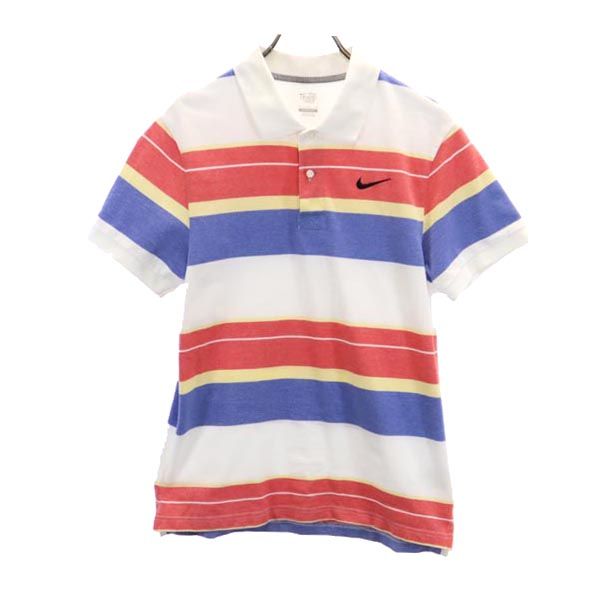 ナイキ ボーダー 半袖 ポロシャツ M NIKE メンズ