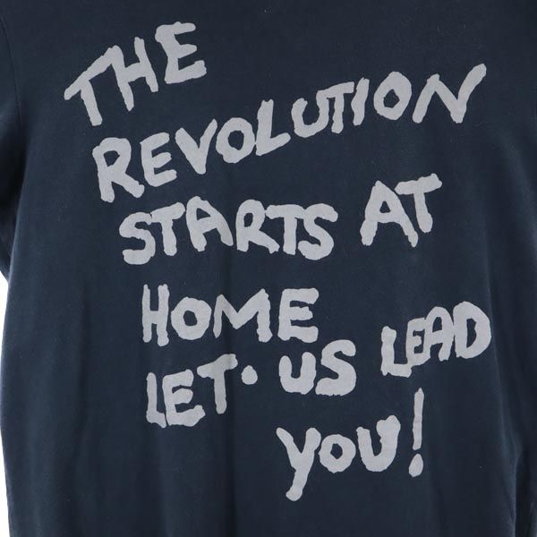 55DSL フィフティーファイブディーエスエル ロゴプリント 半袖 Tシャツ M ネイビー系 メンズ