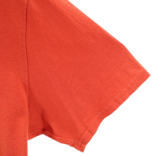 HAI ハイ 日本製 プリント 半袖 Tシャツ M 朱色 レディース