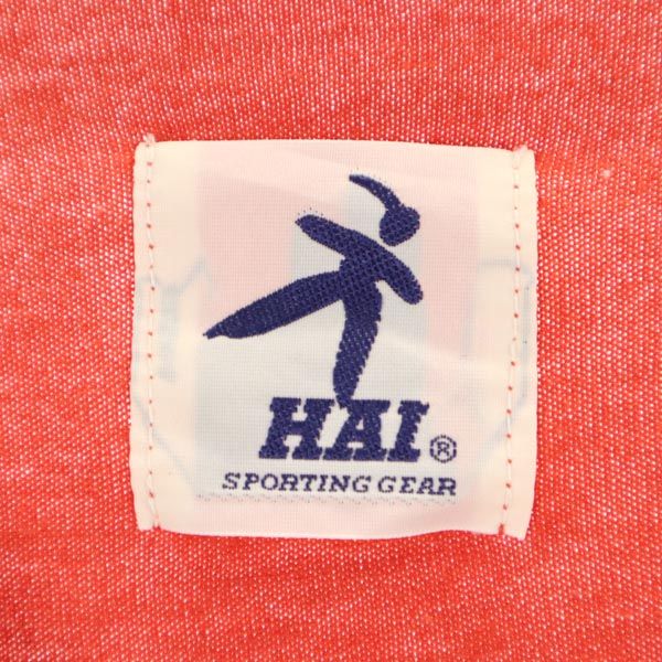 HAI ハイ 日本製 プリント 半袖 Tシャツ M 朱色 レディース