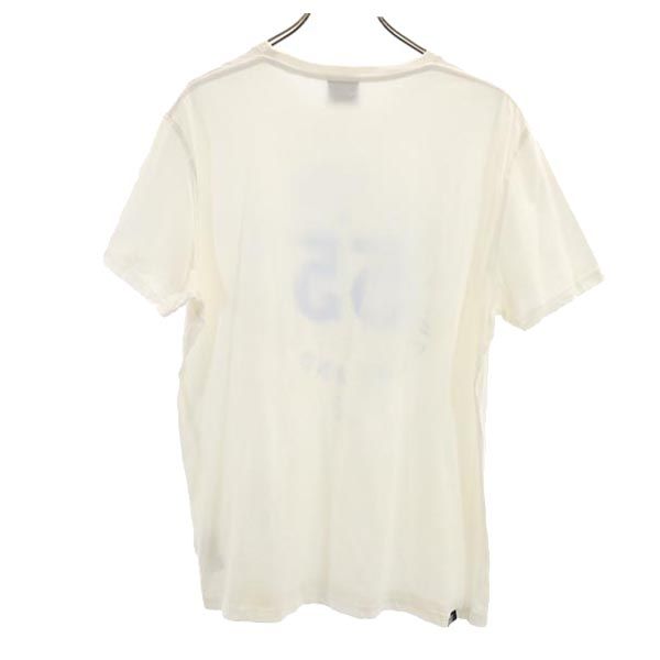 フィフティーファイブディーエスエル ロゴプリント 半袖 Tシャツ XL ホワイト系 55DSL メンズ