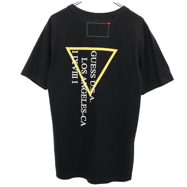 Guess ゲス ロゴプリント 半袖 Tシャツ S ブラック系 メンズ