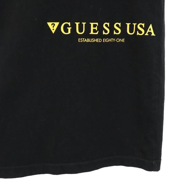 Guess ゲス ロゴプリント 半袖 Tシャツ S ブラック系 メンズ