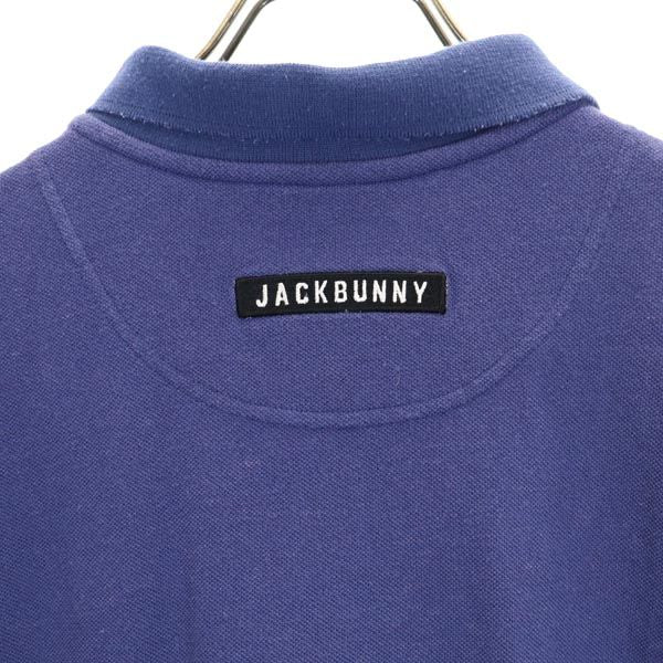Jack Bunny!! ジャックバニー ゴルフ 半袖 ポロシャツ 5 ブルー系 メンズ
