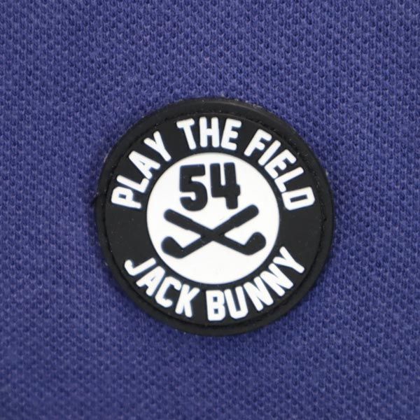 Jack Bunny!! ジャックバニー ゴルフ 半袖 ポロシャツ 5 ブルー系 メンズ