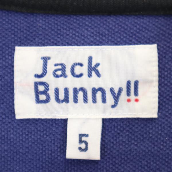 Jack Bunny!! ジャックバニー ゴルフ 半袖 ポロシャツ 5 ブルー系 メンズ