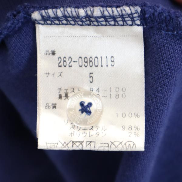 Jack Bunny!! ジャックバニー ゴルフ 半袖 ポロシャツ 5 ブルー系 メンズ