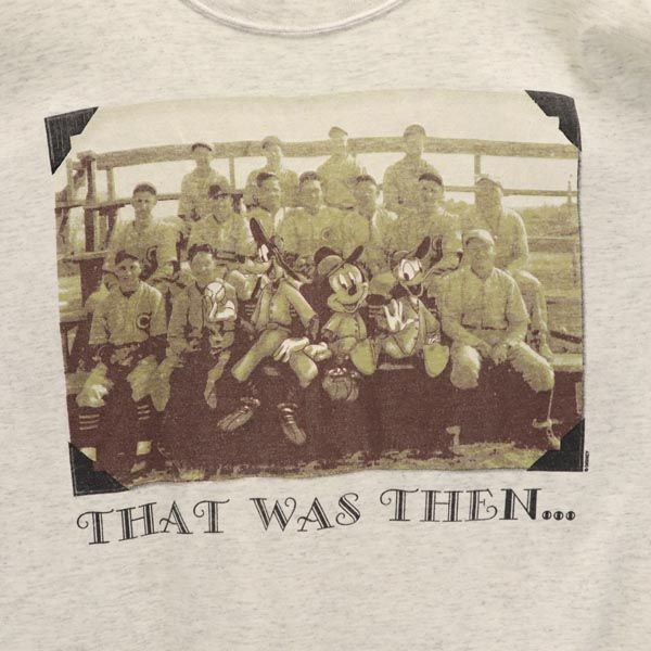 ミッキーアンリミテッド 90s オールド ミッキーマウス 半袖 Tシャツ M グレー系 メンズ